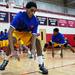 The Ypsilanti basketball team warms up before the game against Saginaw High on Tuesday, March 19. Daniel Brenner I AnnArbor.com